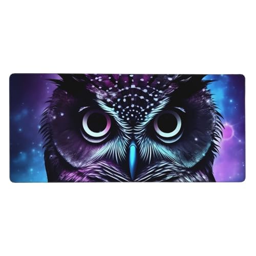 Großes Gaming-Mauspad, 90 x 40 cm, violette Eule, Schreibtischunterlage XXL, genähter Rand, rutschfestes Mauspad, erweiterte Tastatur, wasserdicht, Computer-Mauspad für Arbeit, Büro, Zuhause Großes Gaming-Mauspad, 90 x 40 cm, violette Eule, Schreibtischunterlage XXL, genähter Rand, rutschfestes Mauspad, erweiterte Tastatur, wasserdicht, Computer-Mauspad für Arbeit, Büro, Zuhause von FHEDVBN
