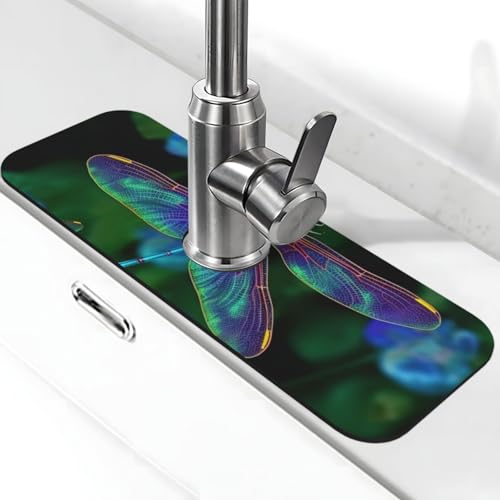 Libellen-Wasserhahnmatte für Küchenspüle – 2025 Premium-Upgrade: Super saugfähiger Kieselgur-Schnelltrocknender Wasserhahn-Saugnapf, waschbar, Küchenspüle, Spritzschutz, 14 x 38 cm Libellen-Wasserhahnmatte für Küchenspüle – 2025 Premium-Upgrade: Super saugfähiger Kieselgur-Schnelltrocknender Wasserhahn-Saugnapf, waschbar, Küchenspüle, Spritzschutz, 14 x 38 cm von FHEDVBN
