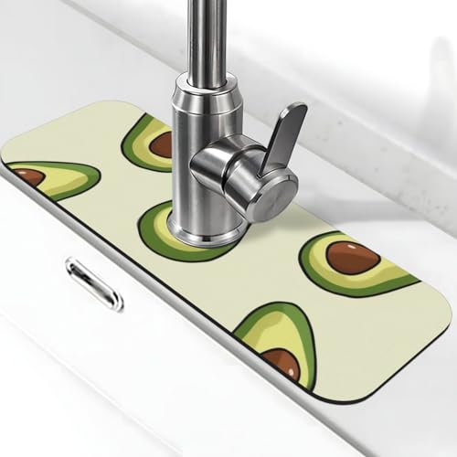 Obst-Wasserhahn-Matte für Küchenspüle – 2025 Premium-Upgrade: Super saugfähiger Kieselgur-Schnelltrocknender Wasserhahn-Saugnapf, waschbar, Küchenspüle, Spritzschutz, 14 x 38 cm Obst-Wasserhahn-Matte für Küchenspüle – 2025 Premium-Upgrade: Super saugfähiger Kieselgur-Schnelltrocknender Wasserhahn-Saugnapf, waschbar, Küchenspüle, Spritzschutz, 14 x 38 cm von FHEDVBN
