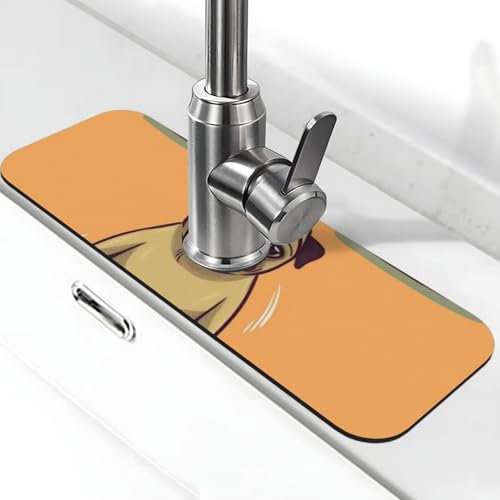 Yoga-Mops-Wasserhahnmatte für Küchenspüle – 2025 Premium-Upgrade: Super saugfähiger Kieselgur-Schnelltrocknender Wasserhahn-Saugnapf, waschbar, Küchenspüle, Spritzschutz, 14 x 38 cm Yoga-Mops-Wasserhahnmatte für Küchenspüle – 2025 Premium-Upgrade: Super saugfähiger Kieselgur-Schnelltrocknender Wasserhahn-Saugnapf, waschbar, Küchenspüle, Spritzschutz, 14 x 38 cm von FHEDVBN