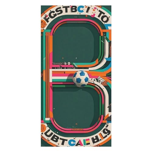 FHESDCW Letters with Football Elements Extra Large Beach Towel for Adults, Ultra Soft Microfiber Beach Towels Sand-Free Quick Dry Bath Towel for Beach, Pool, Yoga, Travel 80.0 cm X 160.0 cm FHESDCW Letters with Football Elements Extra Large Beach Towel for Adults, Ultra Soft Microfiber Beach Towels Sand-Free Quick Dry Bath Towel for Beach, Pool, Yoga, Travel 80.0 cm X 160.0 cm von FHESDCW