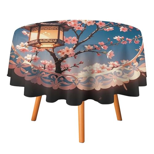 FHESDCW Runde Laternen-Tischdecke mit wunderschönem Muster, hitzebeständig, Polyester, strapazierfähig, waschbar, Tischdecke für Küche, Party, Hochzeit, Picknick, 127 x 127 cm FHESDCW Runde Laternen-Tischdecke mit wunderschönem Muster, hitzebeständig, Polyester, strapazierfähig, waschbar, Tischdecke für Küche, Party, Hochzeit, Picknick, 127 x 127 cm von FHESDCW
