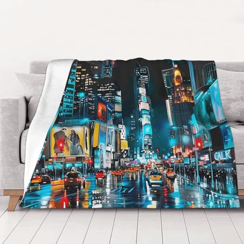 FHESDMN Bedruckte Flanell-Fleecedecke, Motiv: New York Gemälde, Couchdecke, Sofa-Settees, flauschige, dicke Decken sind für alle Jahreszeiten geeignet, 80 x 60 cm FHESDMN Bedruckte Flanell-Fleecedecke, Motiv: New York Gemälde, Couchdecke, Sofa-Settees, flauschige, dicke Decken sind für alle Jahreszeiten geeignet, 80 x 60 cm von FHESDMN