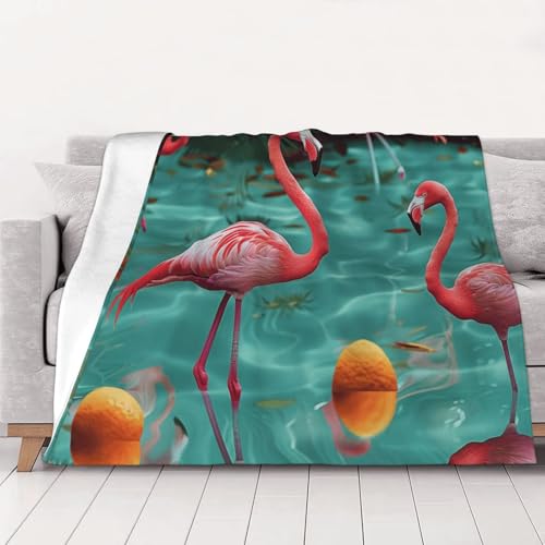 FHESDMN Flanell-Fleecedecke mit Flamingo-Druck, Couchdecke, Sofaset, flauschige, dicke Decken sind für alle Jahreszeiten geeignet, 40 x 30 cm FHESDMN Flanell-Fleecedecke mit Flamingo-Druck, Couchdecke, Sofaset, flauschige, dicke Decken sind für alle Jahreszeiten geeignet, 40 x 30 cm von FHESDMN