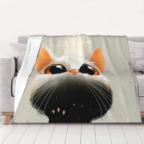 FHESDMN Flanell-Fleecedecke mit Katzen-Motiv, Couchdecke, Sofa-Settees, flauschige, dicke Decken sind für alle Jahreszeiten geeignet, 40 x 30 cm FHESDMN Flanell-Fleecedecke mit Katzen-Motiv, Couchdecke, Sofa-Settees, flauschige, dicke Decken sind für alle Jahreszeiten geeignet, 40 x 30 cm von FHESDMN