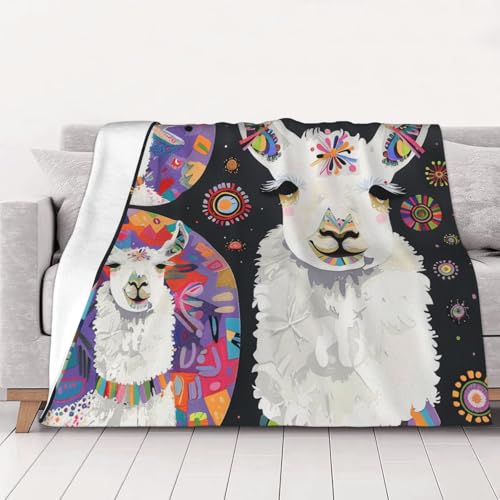 FHESDMN Flanell-Fleecedecke mit Lama-Alpaka-Druck, Couchdecke, Sofa-Settees, flauschige, dicke Decken sind für alle Jahreszeiten geeignet, 50 x 40 cm FHESDMN Flanell-Fleecedecke mit Lama-Alpaka-Druck, Couchdecke, Sofa-Settees, flauschige, dicke Decken sind für alle Jahreszeiten geeignet, 50 x 40 cm von FHESDMN