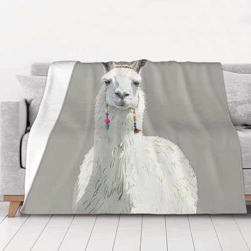 FHESDMN Flanell-Fleecedecke mit Lama-Aufdruck, Couchdecke, Sofa-Settees, flauschige, dicke Decken sind für alle Jahreszeiten geeignet, 60 x 50 cm FHESDMN Flanell-Fleecedecke mit Lama-Aufdruck, Couchdecke, Sofa-Settees, flauschige, dicke Decken sind für alle Jahreszeiten geeignet, 60 x 50 cm von FHESDMN
