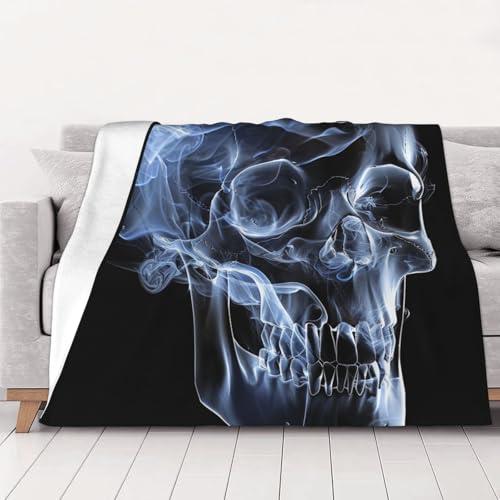 FHESDMN Flanell-Fleecedecke mit Totenkopf-Aufdruck, Couchdecke, Sofa-Settees, flauschige, dicke Decken sind für alle Jahreszeiten geeignet, 40 x 30 cm FHESDMN Flanell-Fleecedecke mit Totenkopf-Aufdruck, Couchdecke, Sofa-Settees, flauschige, dicke Decken sind für alle Jahreszeiten geeignet, 40 x 30 cm von FHESDMN