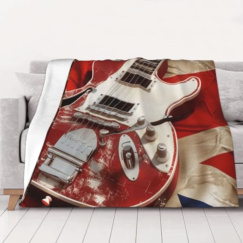 FHESDMN Flanell-Fleecedecke mit britischer Flagge, bedruckt, Couchdecke, Sofaset, flauschige, dicke Decken sind für alle Jahreszeiten geeignet, 80 x 60 cm FHESDMN Flanell-Fleecedecke mit britischer Flagge, bedruckt, Couchdecke, Sofaset, flauschige, dicke Decken sind für alle Jahreszeiten geeignet, 80 x 60 cm von FHESDMN