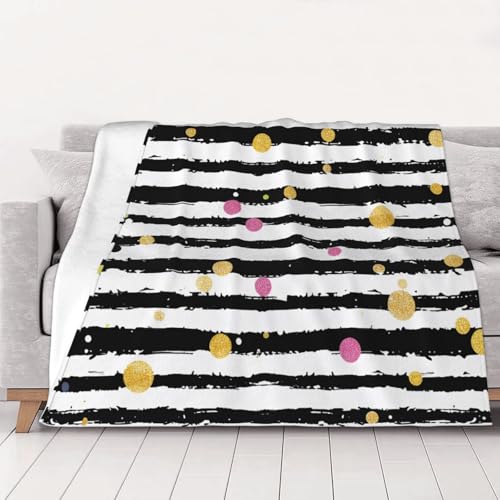FHESDMN Flanell-Fleecedecke mit glitzernden Regenbogen-Punkten, schwarz und weiß, bedruckt, Couchdecke, Sofa-Settees, flauschige, dicke Decken sind für alle Jahreszeiten geeignet, 80 x 60 cm FHESDMN Flanell-Fleecedecke mit glitzernden Regenbogen-Punkten, schwarz und weiß, bedruckt, Couchdecke, Sofa-Settees, flauschige, dicke Decken sind für alle Jahreszeiten geeignet, 80 x 60 cm von FHESDMN