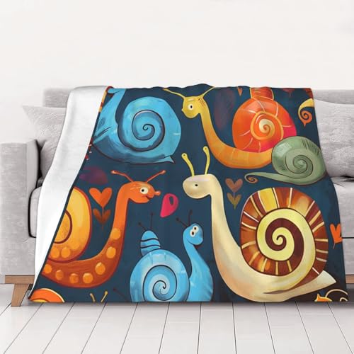 FHESDMN Flanell-Fleecedecke mit niedlicher Schnecke, bedruckt, Couchdecke, Sofaset, flauschige, dicke Decken sind für alle Jahreszeiten geeignet, 50 x 40 cm FHESDMN Flanell-Fleecedecke mit niedlicher Schnecke, bedruckt, Couchdecke, Sofaset, flauschige, dicke Decken sind für alle Jahreszeiten geeignet, 50 x 40 cm von FHESDMN