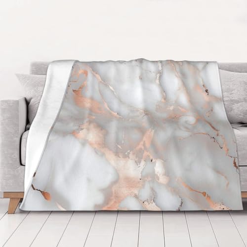 FHESDMN Flanell-Fleecedecke mit weißem Marmor, rotgoldfarben, bedruckt, Couchdecke, Sofa-Settees, flauschige, dicke Decken sind für alle Jahreszeiten geeignet, 80 x 60 cm FHESDMN Flanell-Fleecedecke mit weißem Marmor, rotgoldfarben, bedruckt, Couchdecke, Sofa-Settees, flauschige, dicke Decken sind für alle Jahreszeiten geeignet, 80 x 60 cm von FHESDMN