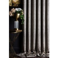 Gemusterter Vorhang Panel Gestreift Stoff Luxus Schlafzimmer Wohnzimmer Beige Rosa Bunt Benutzerdefinierte Größe Drapieren von FHFABRIC