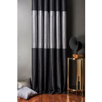 Schwarz Gold Grau Marine Silber Creme Vorhang Panel, Gemusterte Gestreifte Luxus Vorhänge Wohnzimmer Benutzerdefinierte Größe Drapieren, Wohnkultur von FHFABRIC