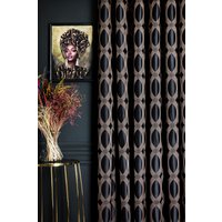 Schwarz Marine Grau Gold Luxus Benutzerdefinierte Größe Schlafzimmer Wohnzimmer Vorhänge, Gestreift Gemusterten Drapieren, Moder Wohnkultur von FHFABRIC