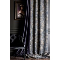 Vorhänge Panel Gestreift Gemusterter Stoff Luxus Schlafzimmer Wohnzimmer Gold Grau Türkis Modern Boho Benutzerdefinierte Größe Drapieren, Extra Lange von FHFABRIC