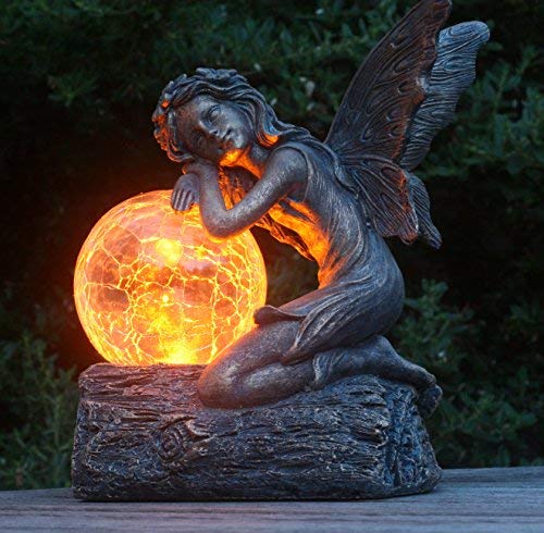 Felicity Solar-Fee – 19 cm hoch, Gartenfee-Ornament/Statue von FHFY Garden
