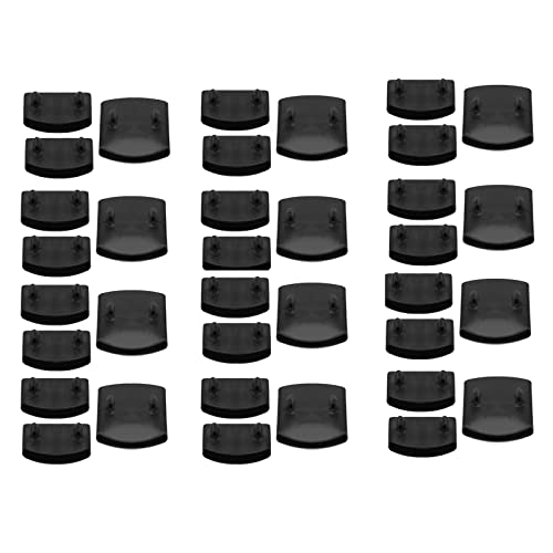 FHGLER 12 x Lattenrost-Halter, 24 x Seitenleistenhalterungen,5.5 cm x 9 mm (Innenmaß) Plastik End Kappen Inhaber Breite Mittelschiene Ersatz Bett Lamelle Inhaber Kits für Einzel- und Doppelbetten von FHGLER