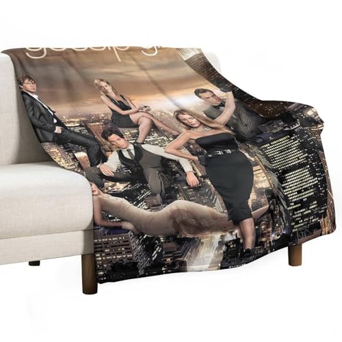FHILTNMWC TV-Show, Gossip Girl, Flanelldecke, Anti-Pilling-Decke, weich, leicht, Mikrofaser, warm und gemütlich, geeignet für Bett, Wohnzimmer und Sofa, 80 x 100 cm von FHILTNMWC