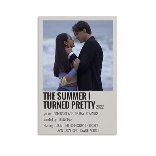 FHILTNMWC The Summer Poster I Turned Pretty Romantic Drama Movie Poster Print Painting for Bedroom Canvas Wall Art Aesthetic Decorative30x45cm Unframe-Style von FHILTNMWC