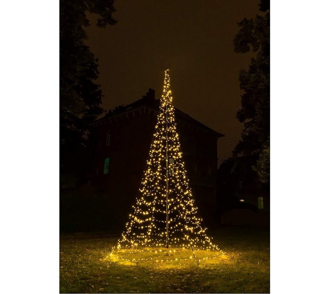 FHS Künstlicher Weihnachtsbaum Galaxy Led Tannenbaum 800 cm zum Aufhängen am Fahnenmast von FHS
