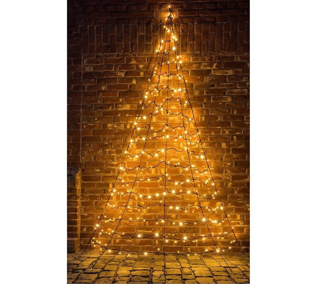 FHS Künstlicher Weihnachtsbaum Galaxy Wandtannenbaum 300 cm Höhe, schwarz von FHS