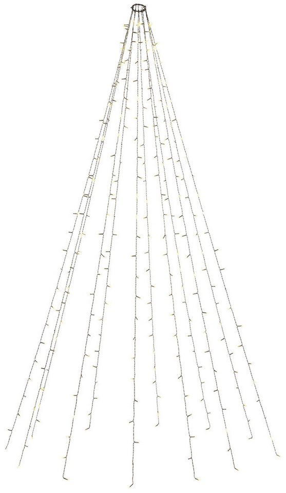 FHS LED-Lichterkette Star-Max Lichterschnüre mit 160 LEDs - 8 Stränge je 2m von FHS
