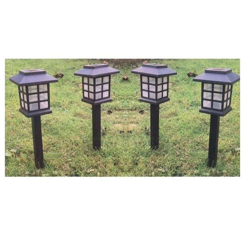 FHS LED Solarleuchte 25564 Solarleuchte/Lampe 4er Set Laternenoptik von FHS