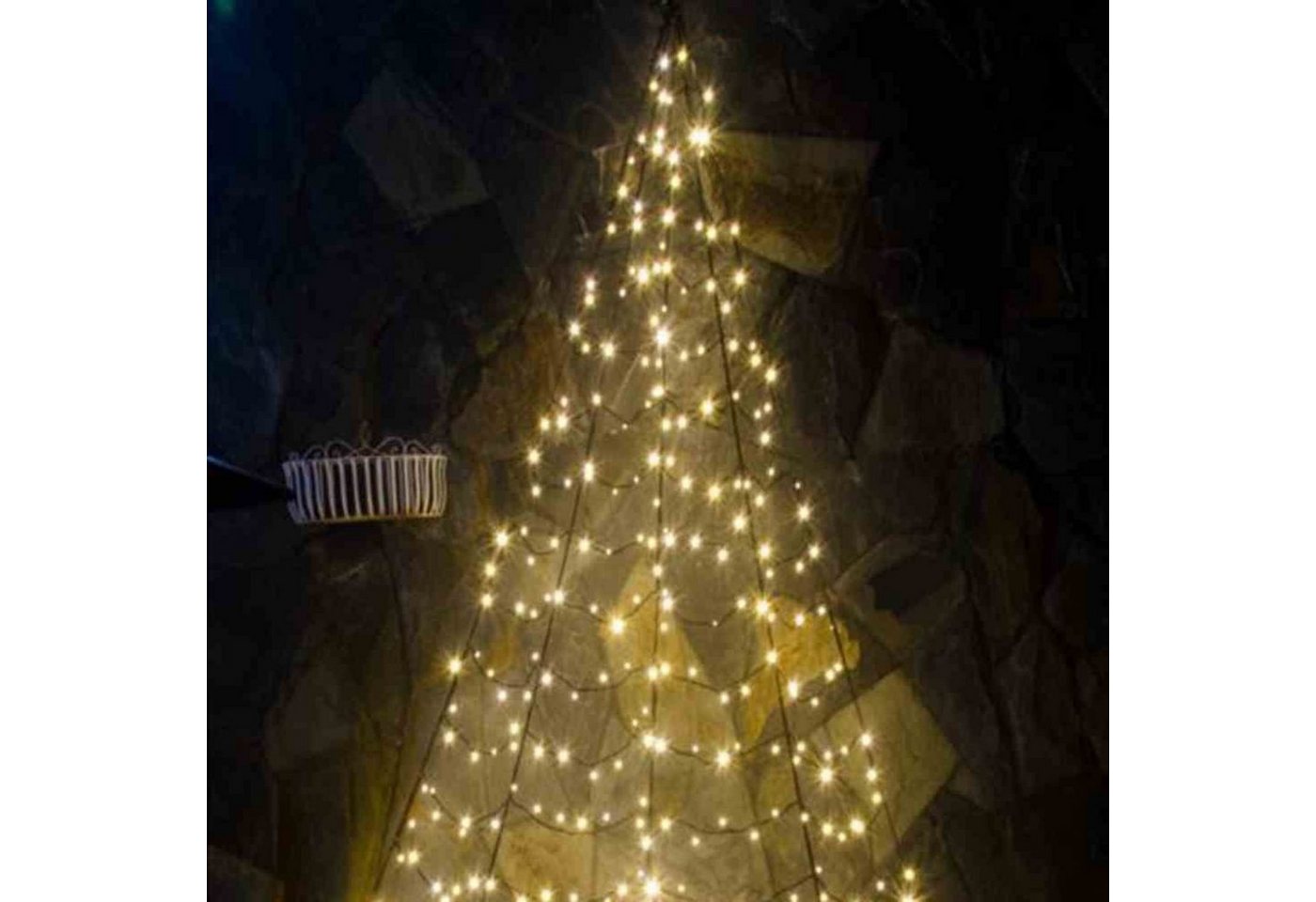 F-H-S International GmbH & Co. KG Lichterkette halbrund LED-Tannenbaum Galaxy 200 cm 200 warmweiße LED, zur Wandbefe F-H-S International GmbH & Co. KG Lichterkette halbrund LED-Tannenbaum Galaxy 200 cm 200 warmweiße LED, zur Wandbefe von F-H-S International GmbH & Co. KG