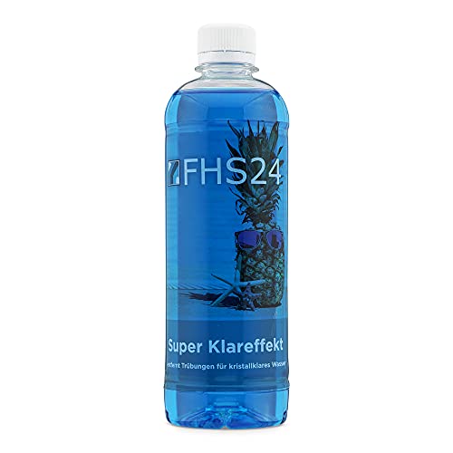 FHS24 Super Klareffekt 0,5L Pool Trübungsentferner Flockmittel Schwimmbad Whirlpool von FHS24