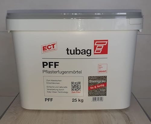 FHS24 Tubag Pflasterfugenmörtel F PFF 25 kg/Eimer Steingrau TUBAG von FHS24