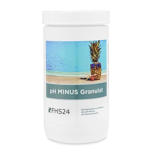 FHS24 pH-Minus 1,5kg pH Senker Regulierung Granulat Pool Schwimmbad Wasserpflege Pool von FHS24