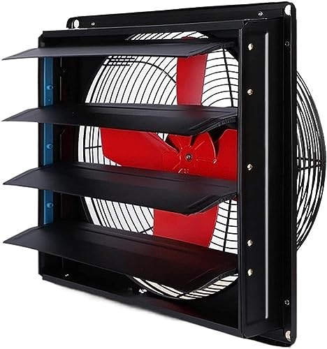 Abluftventilator Wandmontierter Abluftventilator, Leistungsstarker Industrieller Metalllüftungsabzug, Hochgeschwindigkeits-Entlüftungsventilator Für Den Dachboden, Den Schuppen Oder Die Garage,A,12In von FHSLKXIM