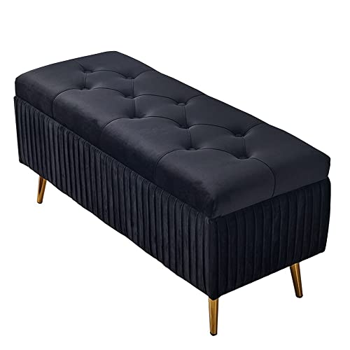FHSLKXIM Ottomane Fußhocker Sofahocker Rechteckige Aufbewahrungsbox Weiches Flanell Modernes Design Fußpolster Mehrere Farben Verfügbar Ottomane,Schwarz,120Cm/47In FHSLKXIM Ottomane Fußhocker Sofahocker Rechteckige Aufbewahrungsbox Weiches Flanell Modernes Design Fußpolster Mehrere Farben Verfügbar Ottomane,Schwarz,120Cm/47In von FHSLKXIM