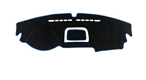 Dash Mat Teppich Auto-Armaturenbrett-Abdeckung Vermeiden Sie Lichtmatte Sonnenschutz-Teppich-Kasten Für VW Für Tiguan Für MK1 Für MK2 2009-2022 Armaturenbrett Matte(LHD 09-15 Blue) von FHSUF
