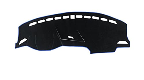 Dash Mat Teppich Auto-Armaturenbrett-Abdeckung Vermeiden Sie Lichtmatte Sonnenschutz-Teppich-Kasten Für VW Für Tiguan Für MK1 Für MK2 2009-2022 Armaturenbrett Matte(LHD 16-18 Blue) von FHSUF