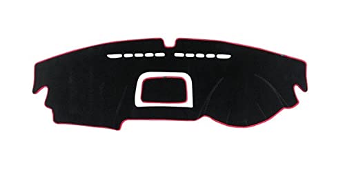 Dash Mat Teppich Auto-Armaturenbrett-Abdeckung Vermeiden Sie Lichtmatte Sonnenschutz-Teppich-Kasten Für VW Für Tiguan Für MK1 Für MK2 2009-2022 Armaturenbrett Matte(RHD 09-15 Red) von FHSUF