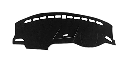 Dash Mat Teppich Auto-Armaturenbrett-Abdeckung Vermeiden Sie Lichtmatte Sonnenschutz-Teppich-Kasten Für VW Für Tiguan Für MK1 Für MK2 2009-2022 Armaturenbrett Matte(RHD 16-18 Black) von FHSUF