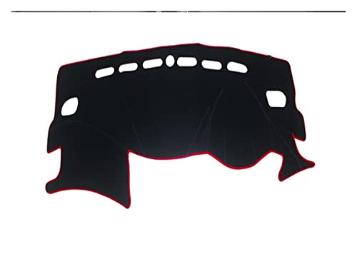 Dash Mat Teppich Auto-Armaturenbrett-Abdeckungsmatten Vermeiden Lichtpolster Instrumentenplattform Schreibtischteppiche Für Hyundai Für CRETA Für Ix25 2016-2019 Armaturenbrett Matte(Rechtslenker, rote von FHSUF