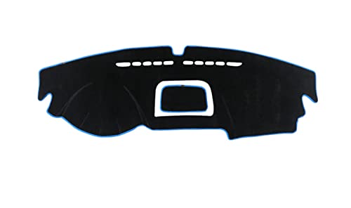 Dash Mat Teppich Auto Armaturenbrett Sonnenschutzmatte Abdeckung Anti-Rutsch-Pad Für VW Für Tiguan Für MK1 2009 2010 2011 2012 2013 2014 2015 Armaturenbrett Matte(LHD Blue) von FHSUF