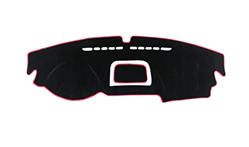 Dash Mat Teppich Auto Armaturenbrett Sonnenschutzmatte Abdeckung Anti-Rutsch-Pad Für VW Für Tiguan Für MK1 2009 2010 2011 2012 2013 2014 2015 Armaturenbrett Matte(LHD Red) von FHSUF