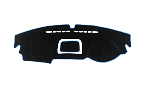 Dash Mat Teppich Auto Armaturenbrett Sonnenschutzmatte Abdeckung Anti-Rutsch-Pad Für VW Für Tiguan Für MK1 2009 2010 2011 2012 2013 2014 2015 Armaturenbrett Matte(RHD Blue) von FHSUF