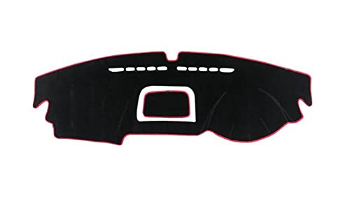 Dash Mat Teppich Auto Armaturenbrett Sonnenschutzmatte Abdeckung Anti-Rutsch-Pad Für VW Für Tiguan Für MK1 2009 2010 2011 2012 2013 2014 2015 Armaturenbrett Matte(RHD Red) von FHSUF