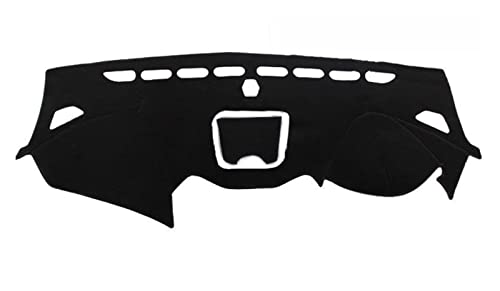 Dash Mat Teppich Auto Dashboard Abdeckung Matte Pad Für Hyundai Für Santa Fe Für IX45 Für Maxcruz 2013-2018 Sonnenschirm Kissen Teppich Armaturenbrett Matte(Linkslenker) von FHSUF