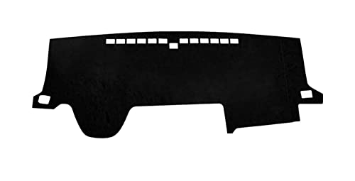 Dash Mat Teppich Auto Für Toyota Für Hiace Für H300 Für GranAce Für Majestät 2019-2023 Dashboard Vermeiden Licht Abdeckung Matte Teppiche Armaturenbrett Matte(Linkslenker, Schwarze Seite) von FHSUF