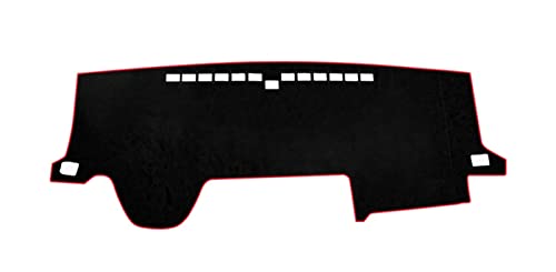 Dash Mat Teppich Auto Für Toyota Für Hiace Für H300 Für GranAce Für Majestät 2019-2023 Dashboard Vermeiden Licht Abdeckung Matte Teppiche Armaturenbrett Matte(Linkslenker, rote Seite) von FHSUF