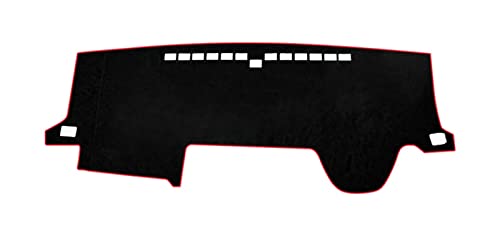 Dash Mat Teppich Auto Für Toyota Für Hiace Für H300 Für GranAce Für Majestät 2019-2023 Dashboard Vermeiden Licht Abdeckung Matte Teppiche Armaturenbrett Matte(Rechtslenker, rote Seite) von FHSUF