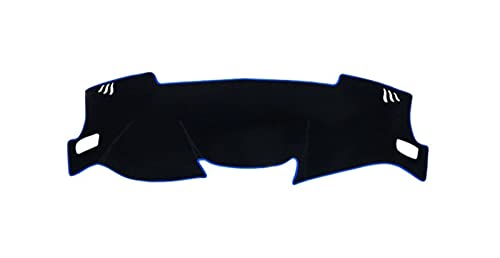 Dash Mat Teppich Für Nissan Für Qashqai Für J11 2014-2020 Auto Dashboard Abdeckung Vermeiden Licht Pad Instrument Panel Matte Fall Teppiche Armaturenbrett Matte(Linkslenker, Blaue Seite) von FHSUF