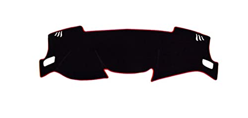 Dash Mat Teppich Für Nissan Für Qashqai Für J11 2014-2020 Auto Dashboard Abdeckung Vermeiden Licht Pad Instrument Panel Matte Fall Teppiche Armaturenbrett Matte(Linkslenker, rote Seite) von FHSUF