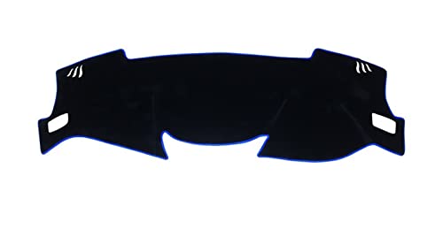 Dash Mat Teppich Für Nissan Für Qashqai Für J11 2014-2020 Auto Dashboard Abdeckung Vermeiden Licht Pad Instrument Panel Matte Fall Teppiche Armaturenbrett Matte(Rechtslenker, Blaue Seite) von FHSUF